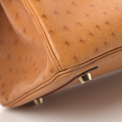 Hermes Ostrich Birkin 30 Gold 12 of 15
