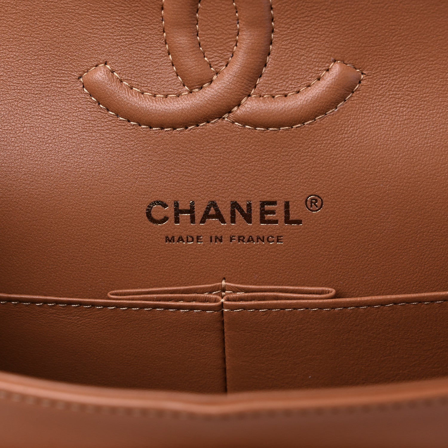 Chanel Lambskin Quilted Small Double Flap Brown 6 of 9