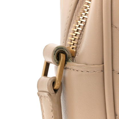 Saint Laurent Calfskin Matelasse Monogram Lou Camera Bag Dark Beige 14 of 14