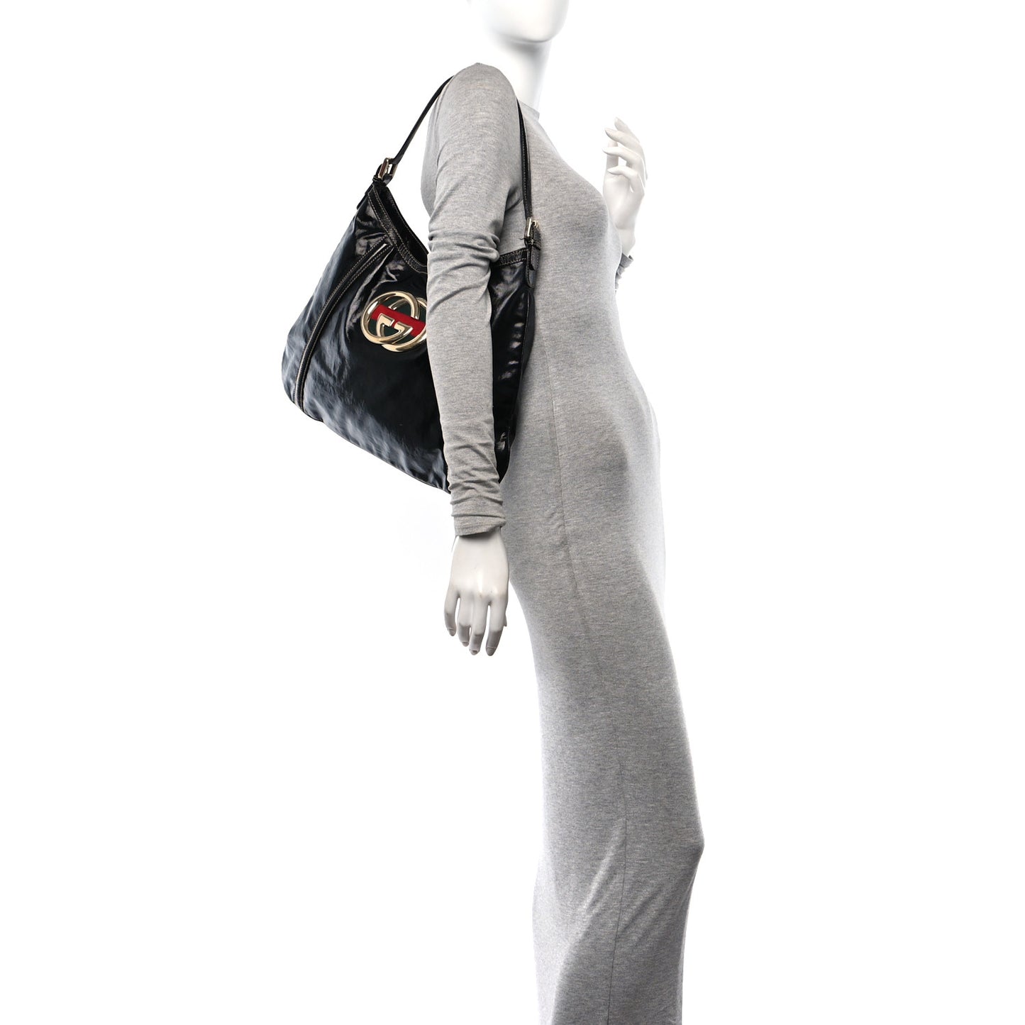 Dialux Medium Britt Shoulder Bag Black