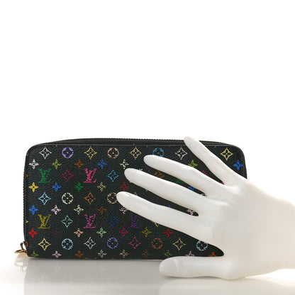 Louis Vuitton Monogram Multicolor Zippy Wallet Black Grenade 2 of 8