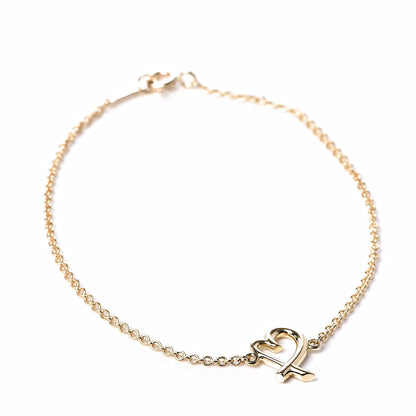 Tiffany 18K Yellow Gold Paloma Picasso Loving Heart Bracelet 1 of 5