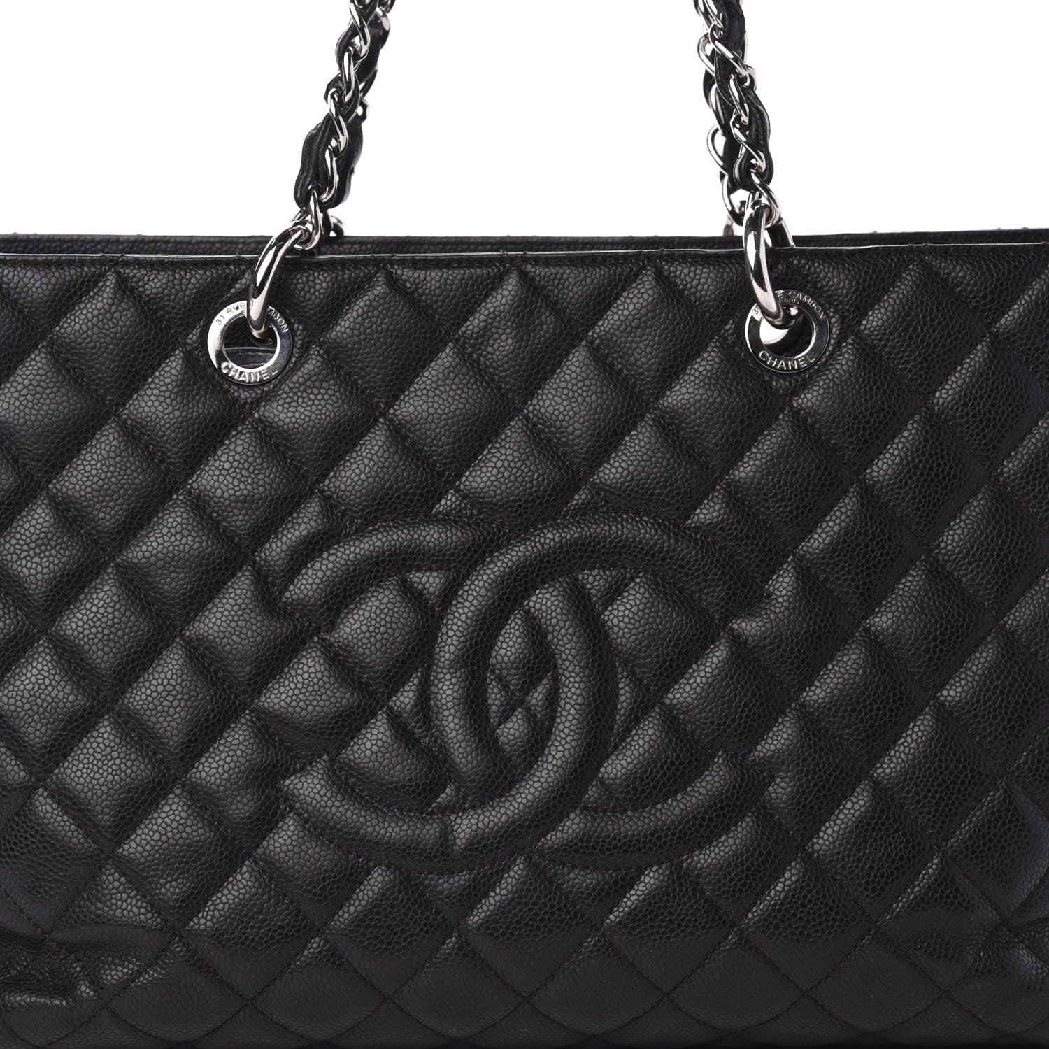 Chanel Caviar Quilted XL Grand Shopping Tote GST Black 13 of 13