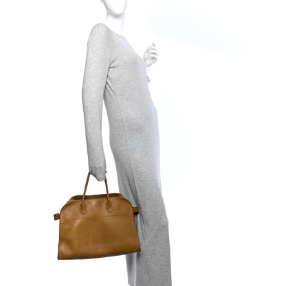 The Row Polished Saddle Calfskin Soft Margaux 15 Muschio 2 of 9