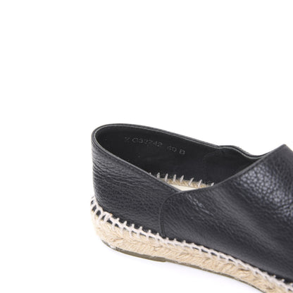 Chanel Grained Calfskin CC Espadrilles 40 Black 8 of 8