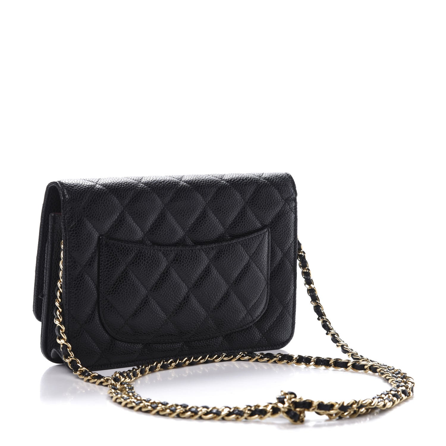 Chanel Caviar Quilted Wallet On Chain WOC Black 3 of 11