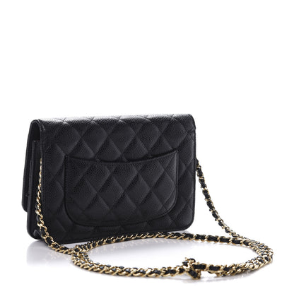 Chanel Caviar Quilted Wallet On Chain WOC Black 3 of 11