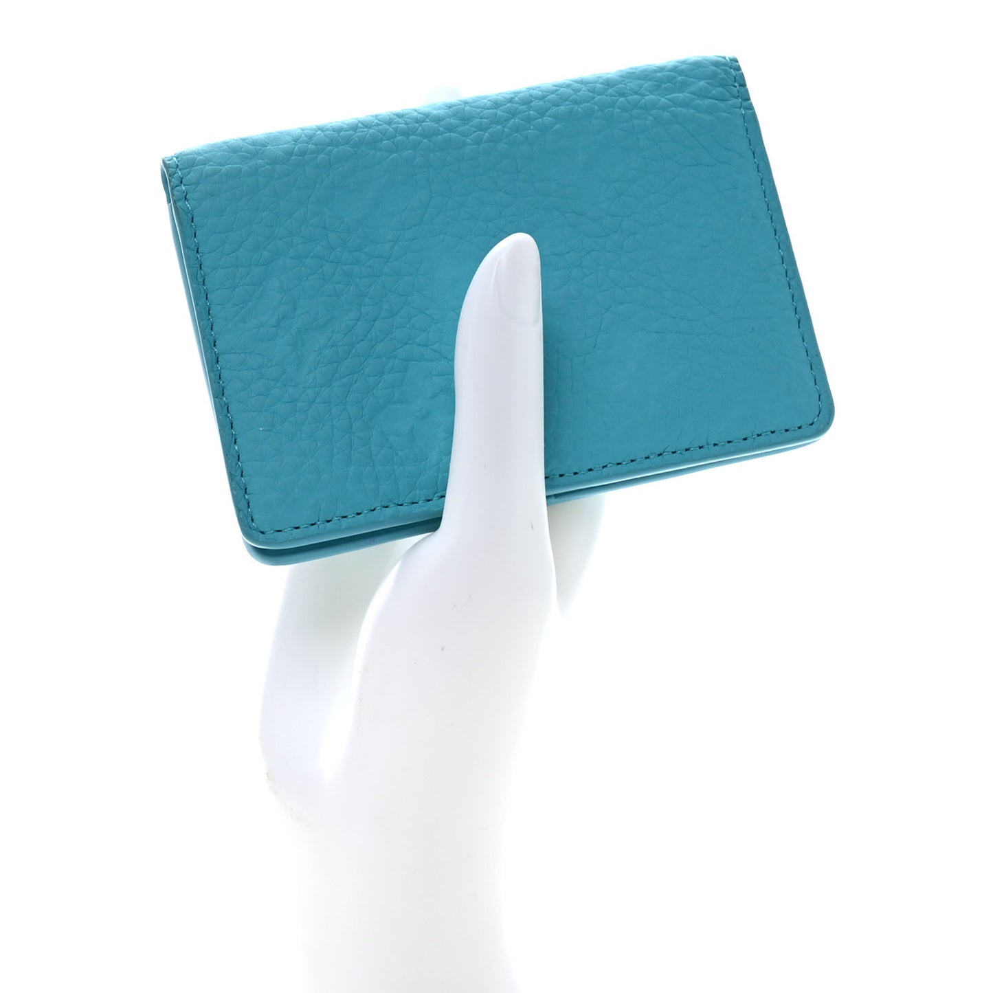 Taurillon Monogram Pocket Organizer Turquoise