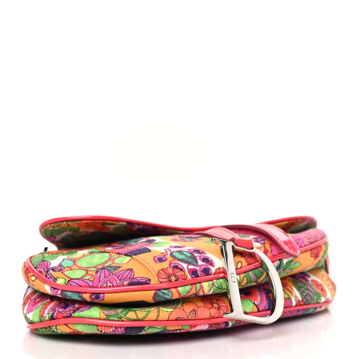 【24kcat】Dior HAWAII GLAMOUR mule Christian Dior Canvas Floral Hawaii Glamour Saddle Bag Multicolor