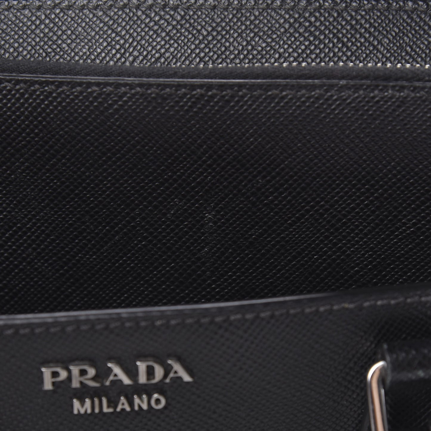 Saffiano Cuir Briefcase Black