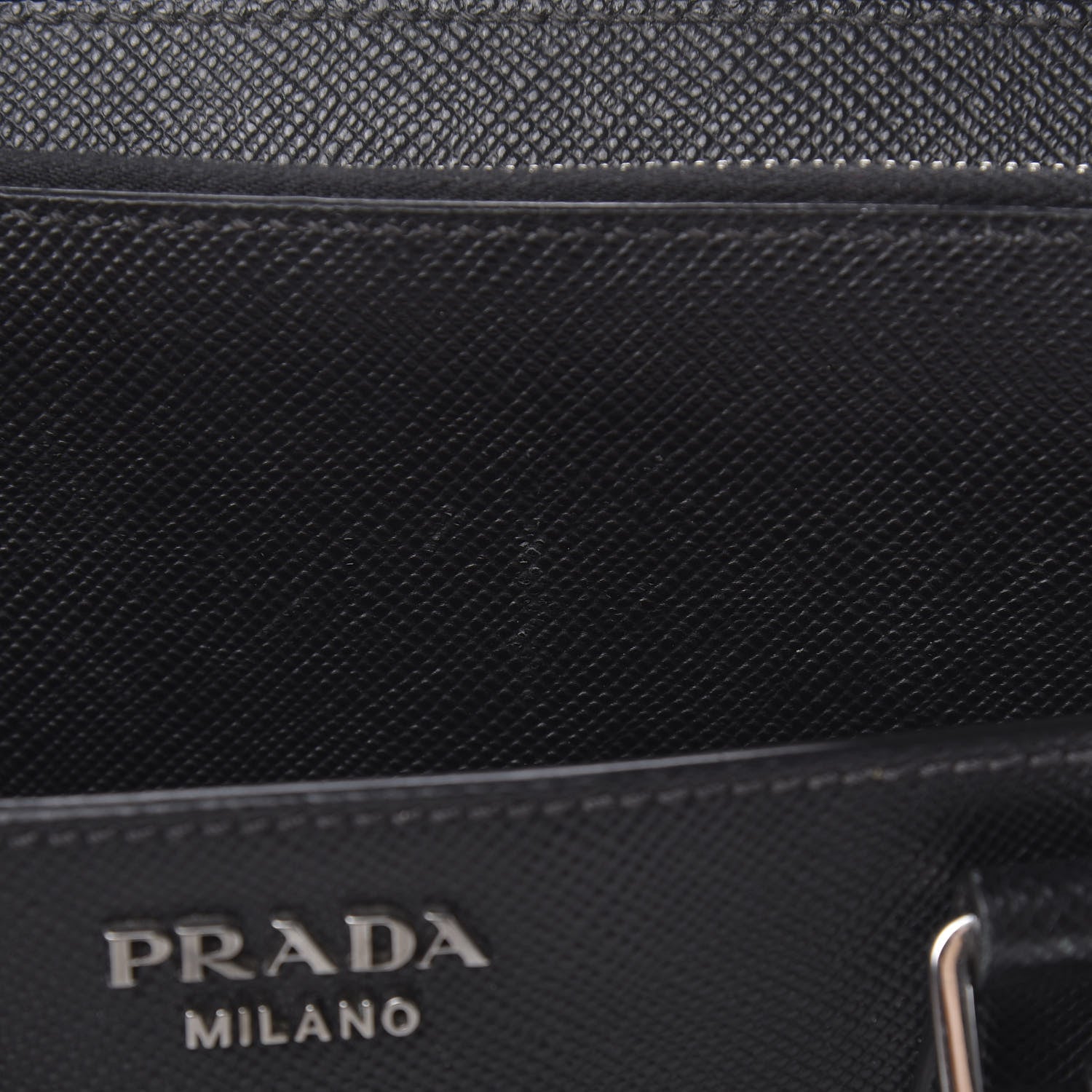 Prada Saffiano Cuir Briefcase Black 17 of 17