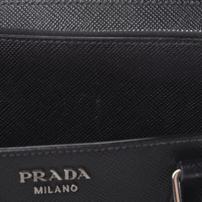 Prada Saffiano Cuir Briefcase Black 17 of 17