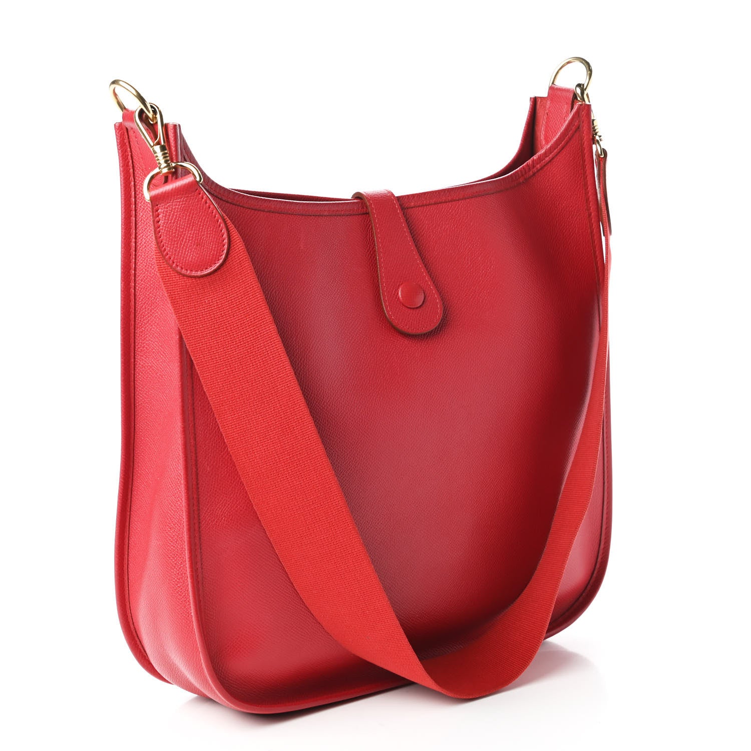 Hermes Courchevel Evelyne GM Rouge Vif 3 of 15