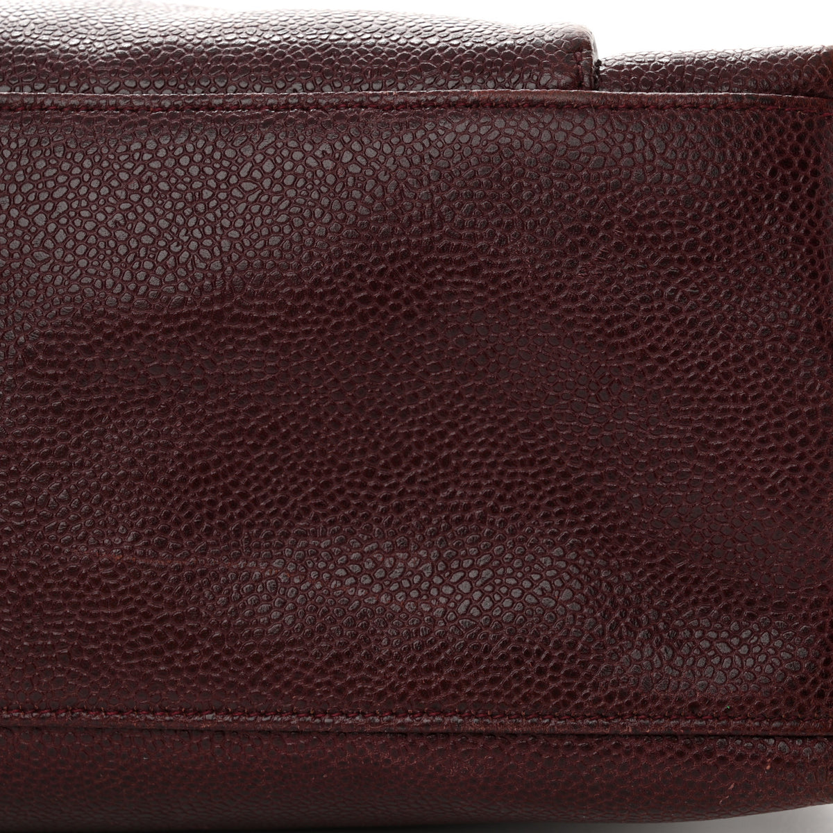 Chanel Caviar Flap Shoulder Bag Burgundy 19 of 22