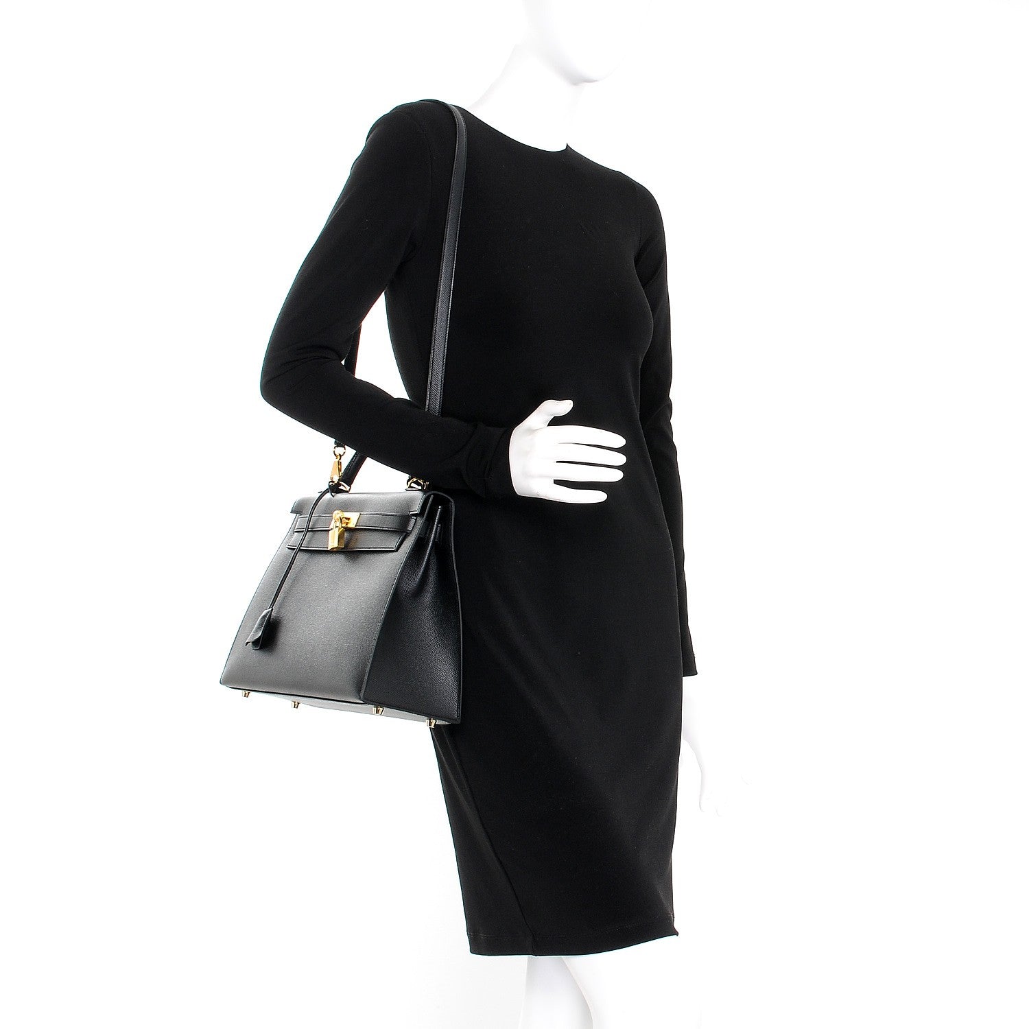 Hermes Epsom Kelly Sellier 32 Black 2 of 35
