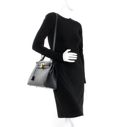 Hermes Epsom Kelly Sellier 32 Black 2 of 35
