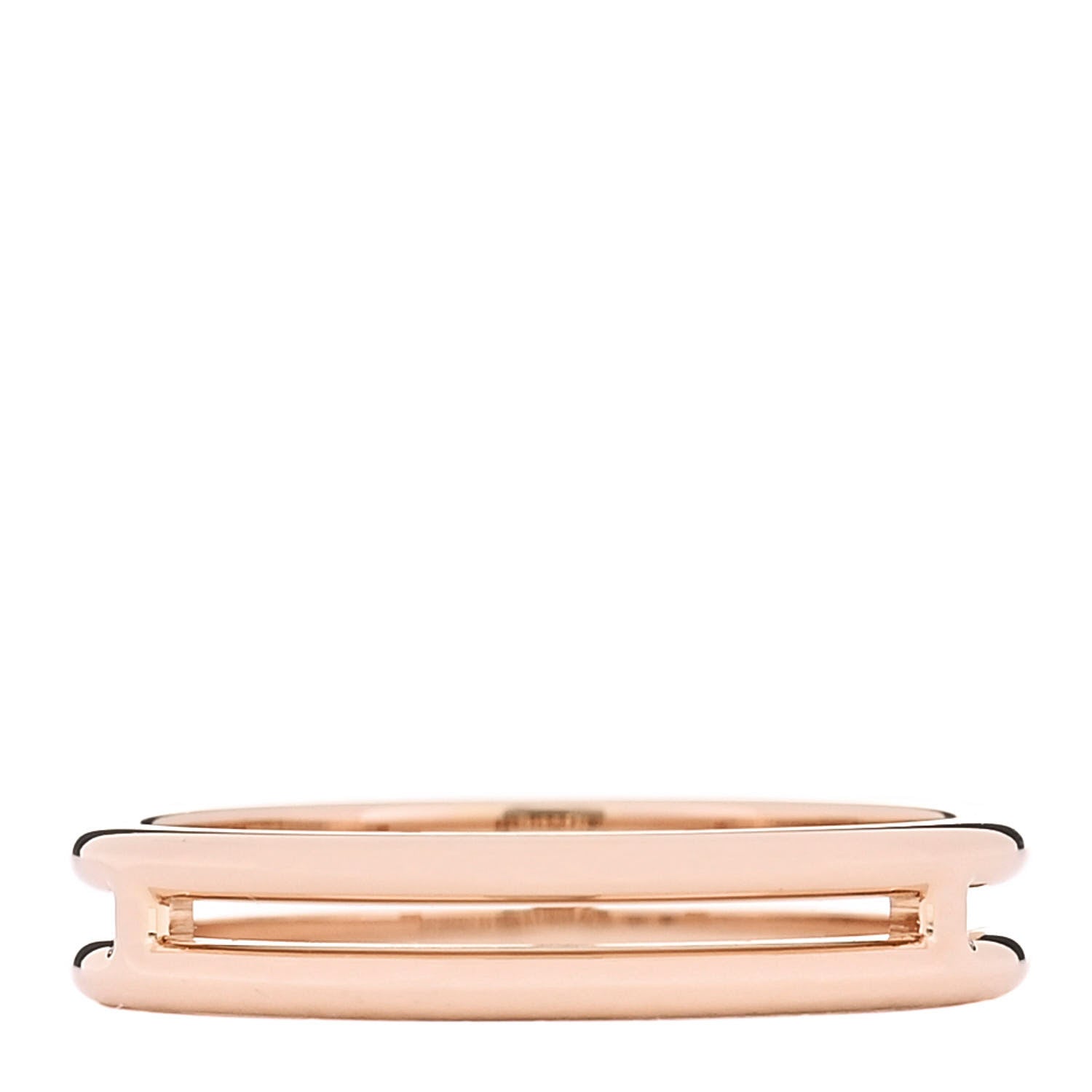 Hermes 18K Rose Gold Ariane Wedding Band Ring 53 6.5 3 of 5