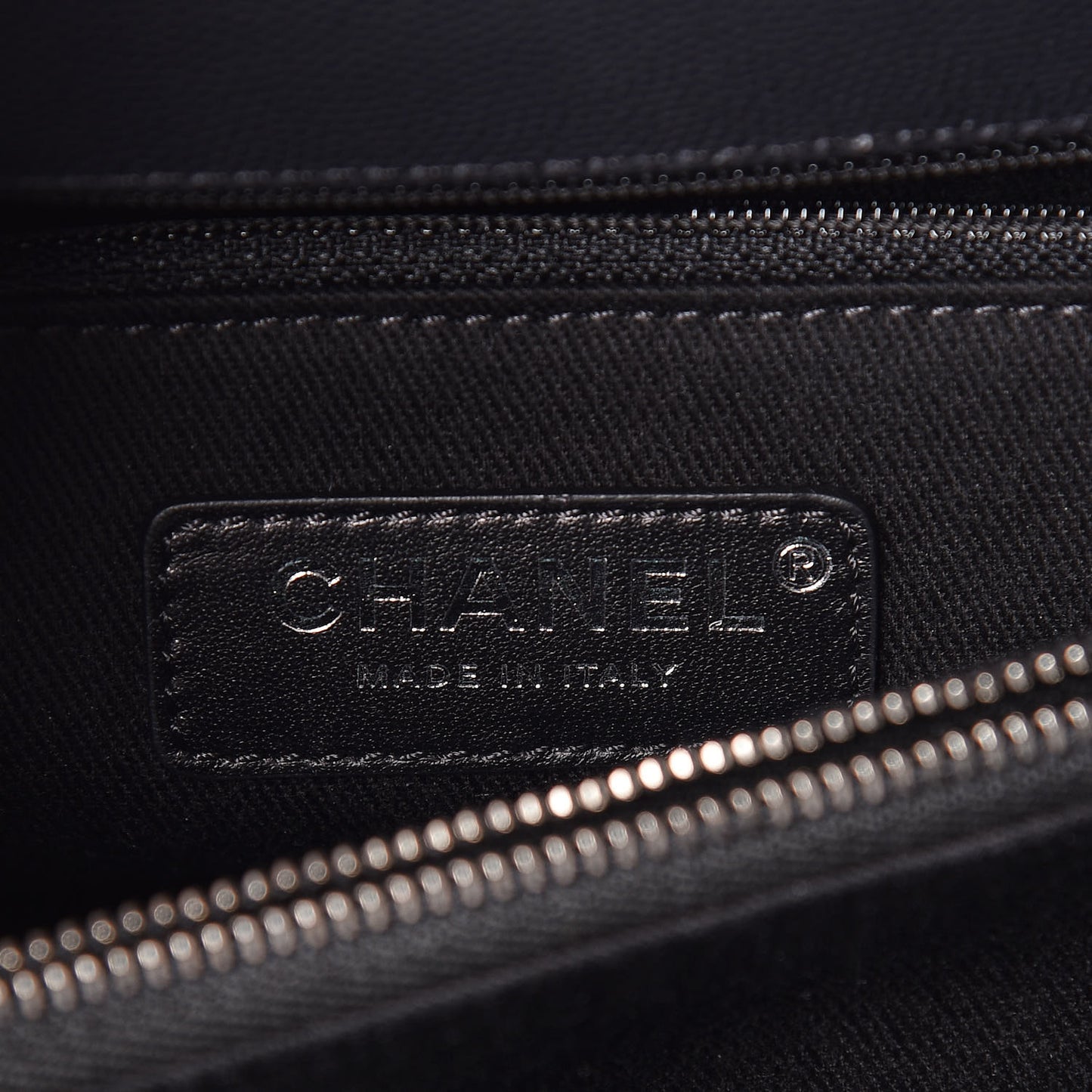 Caviar Chevron Quilted Small Coco Handle Flap Dark Grey