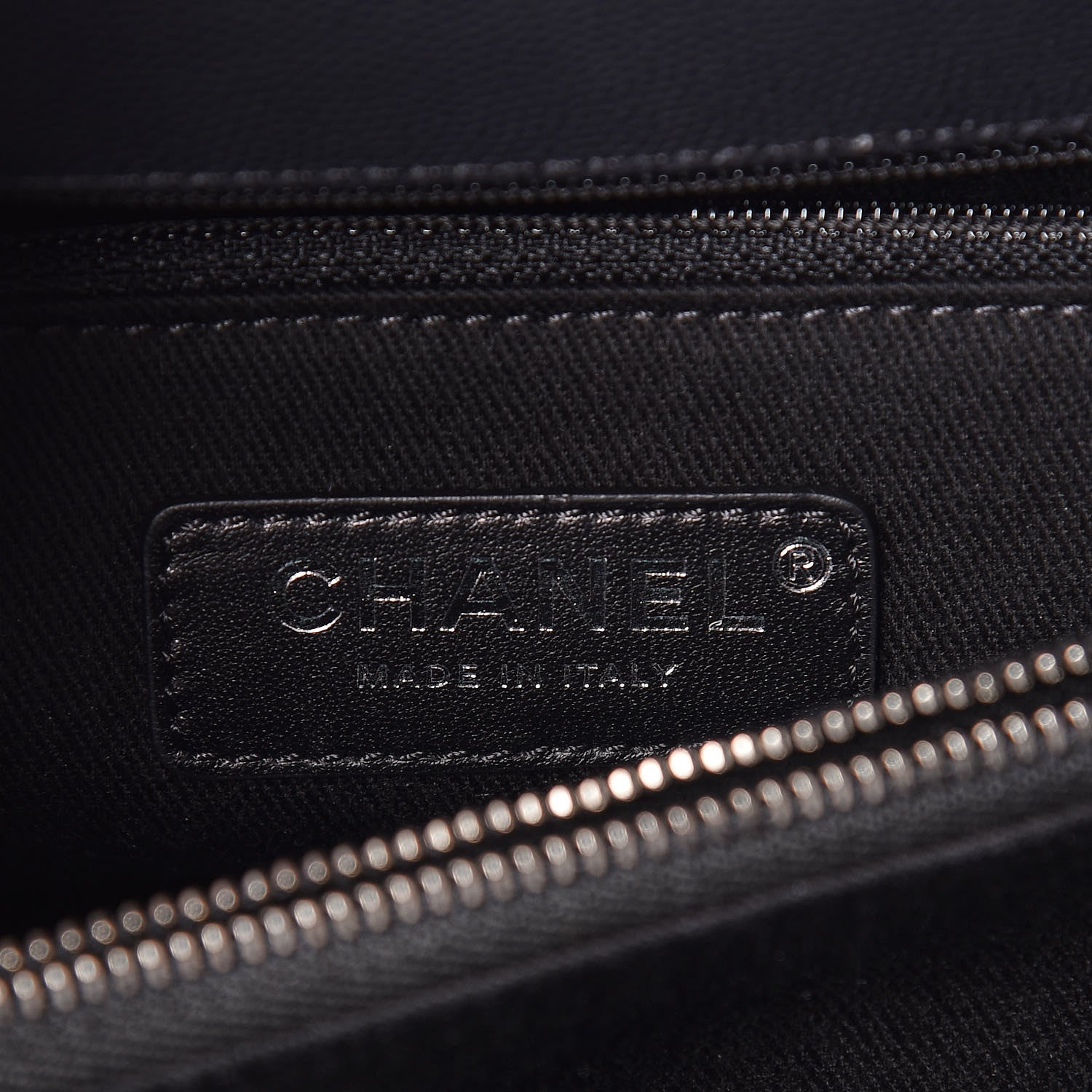 Chanel Caviar Chevron Quilted Small Coco Handle Flap Dark Grey 8 of 10