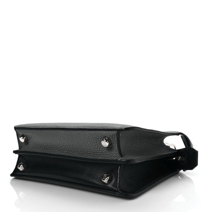 Fendi Cuoio Romano Vitello Cover Monochrome Mini Peekaboo I SEE U Satchel Argilla Black 7 of 7