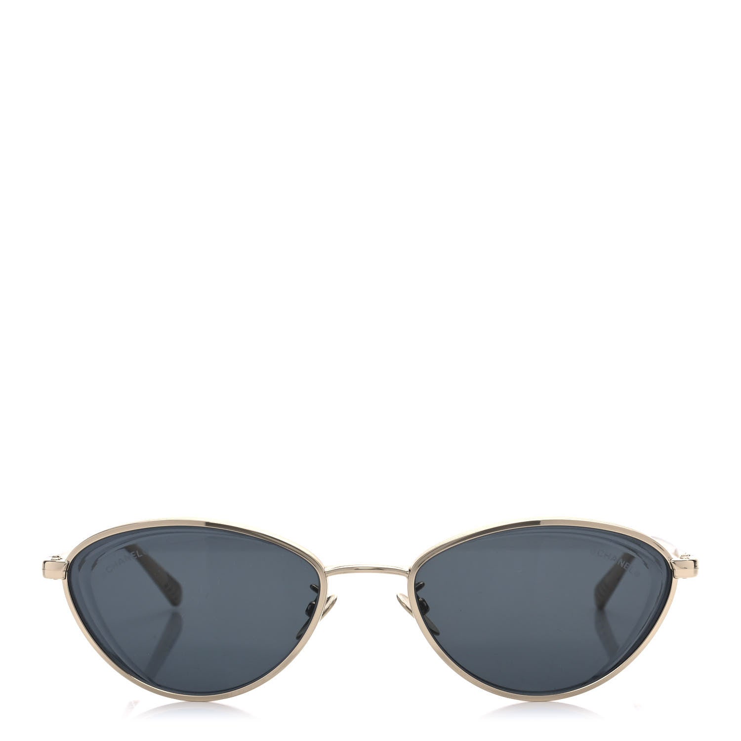 Chanel Metal Cat Eye Sunglasses 4255 Gold 2 of 8