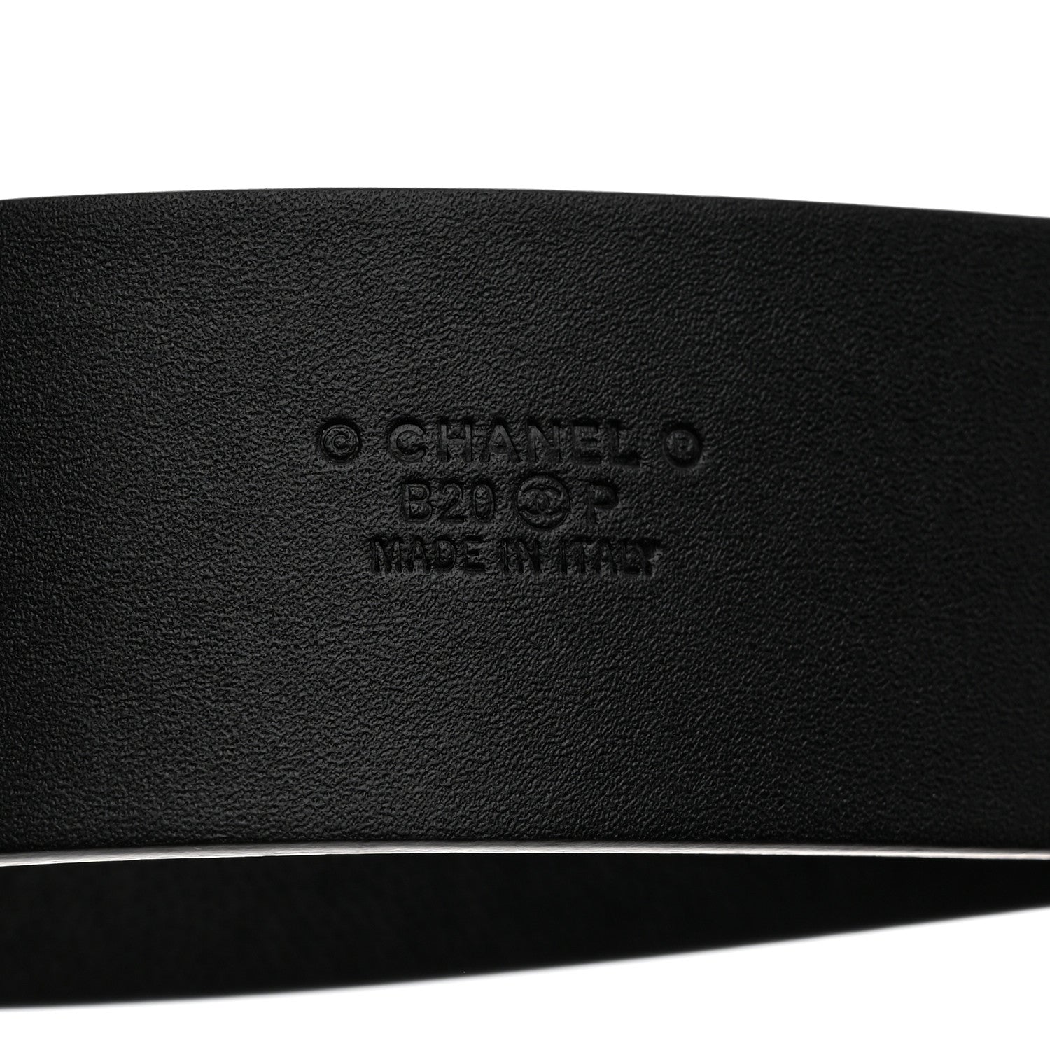 Chanel Caviar CC Logo Belt 80 32 Black 3 of 8