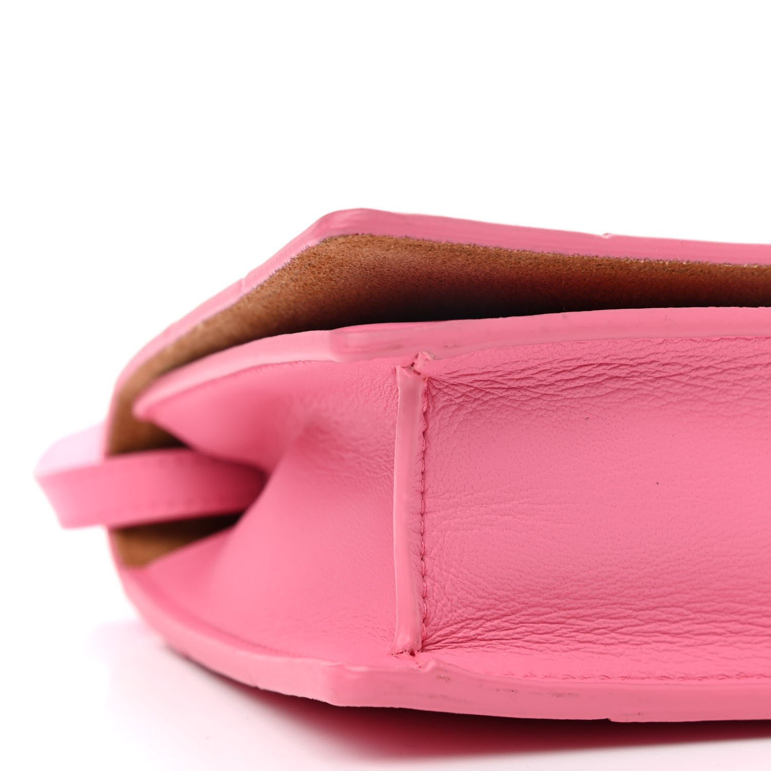 Bottega Veneta Lambskin Maxi Intrecciato Mini Cassette Crossbody Bag Pink 7 of 8