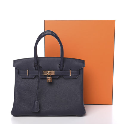 Hermes Togo Birkin 30 Bleu Nuit 10 of 10