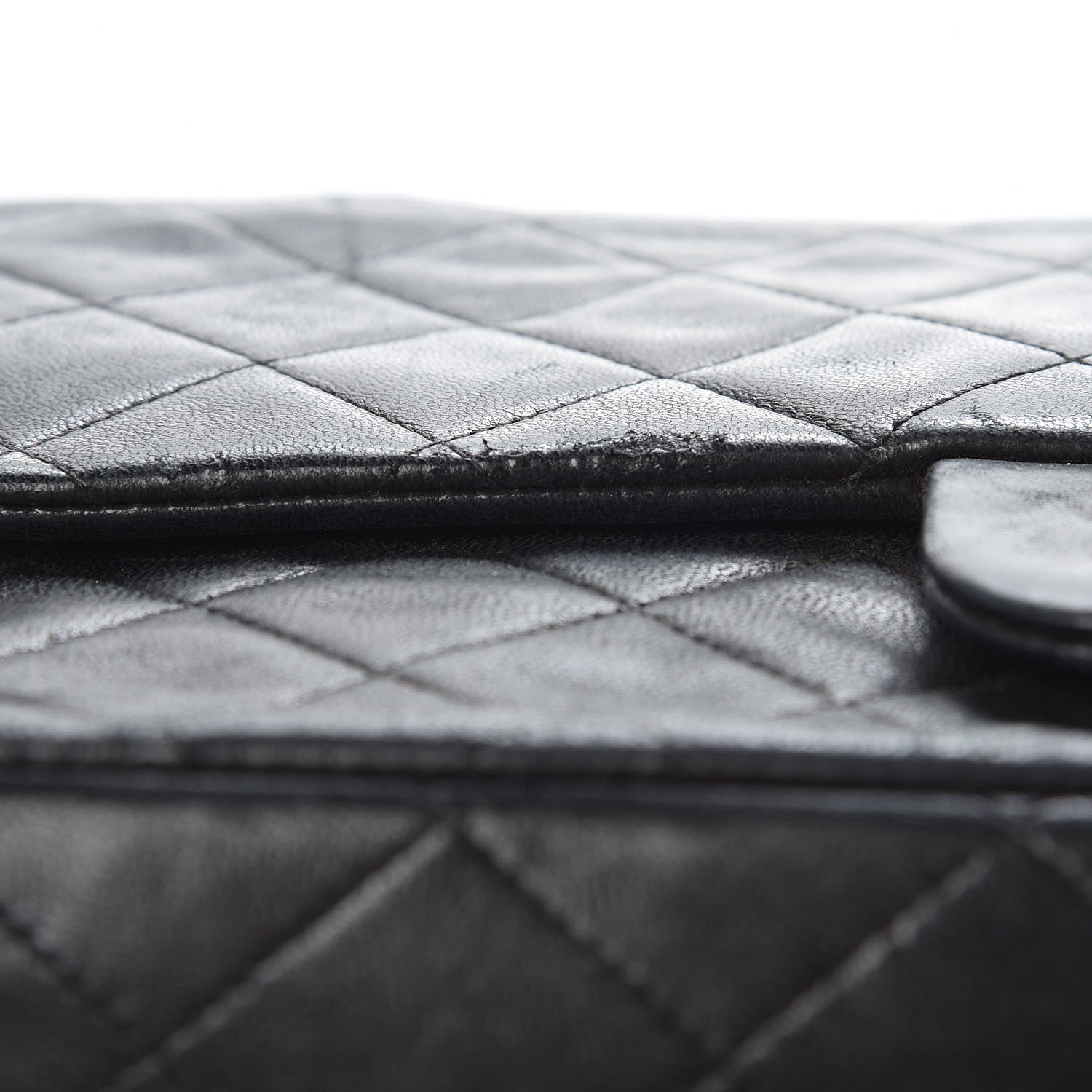 Chanel Lambskin Quilted Medium Double Flap Black 12 of 18