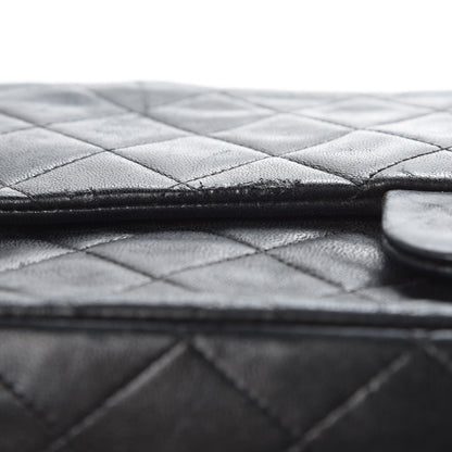Chanel Lambskin Quilted Medium Double Flap Black 12 of 18