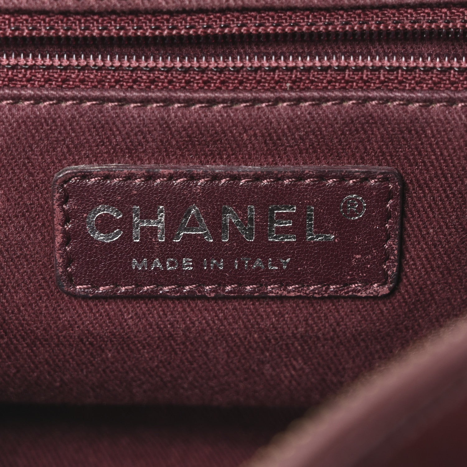 Chanel Aged Calfskin Medium New Portobello Flap Burgundy 6 of 10