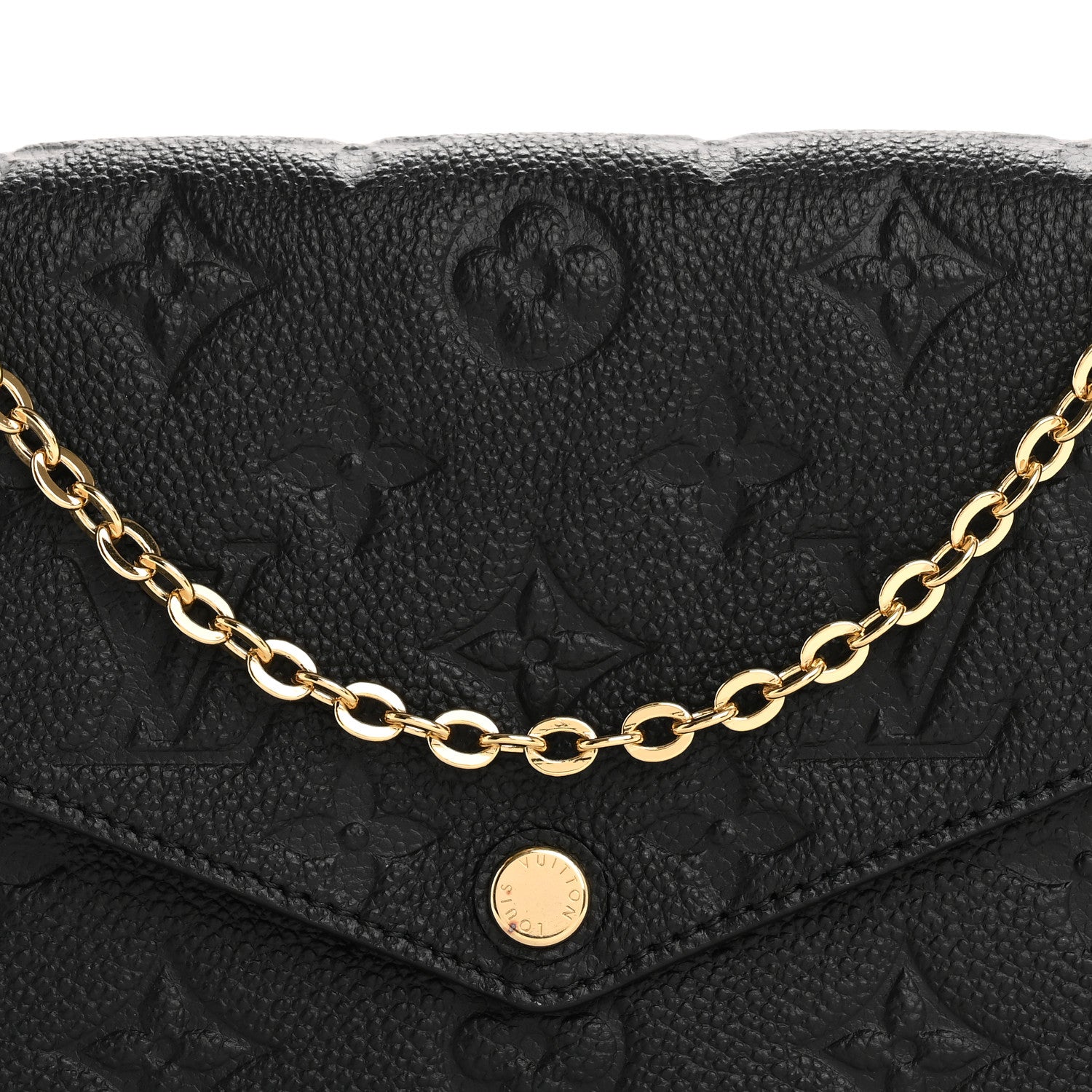 Louis Vuitton Empreinte Pochette Felicie Chain Wallet Black 8 of 14