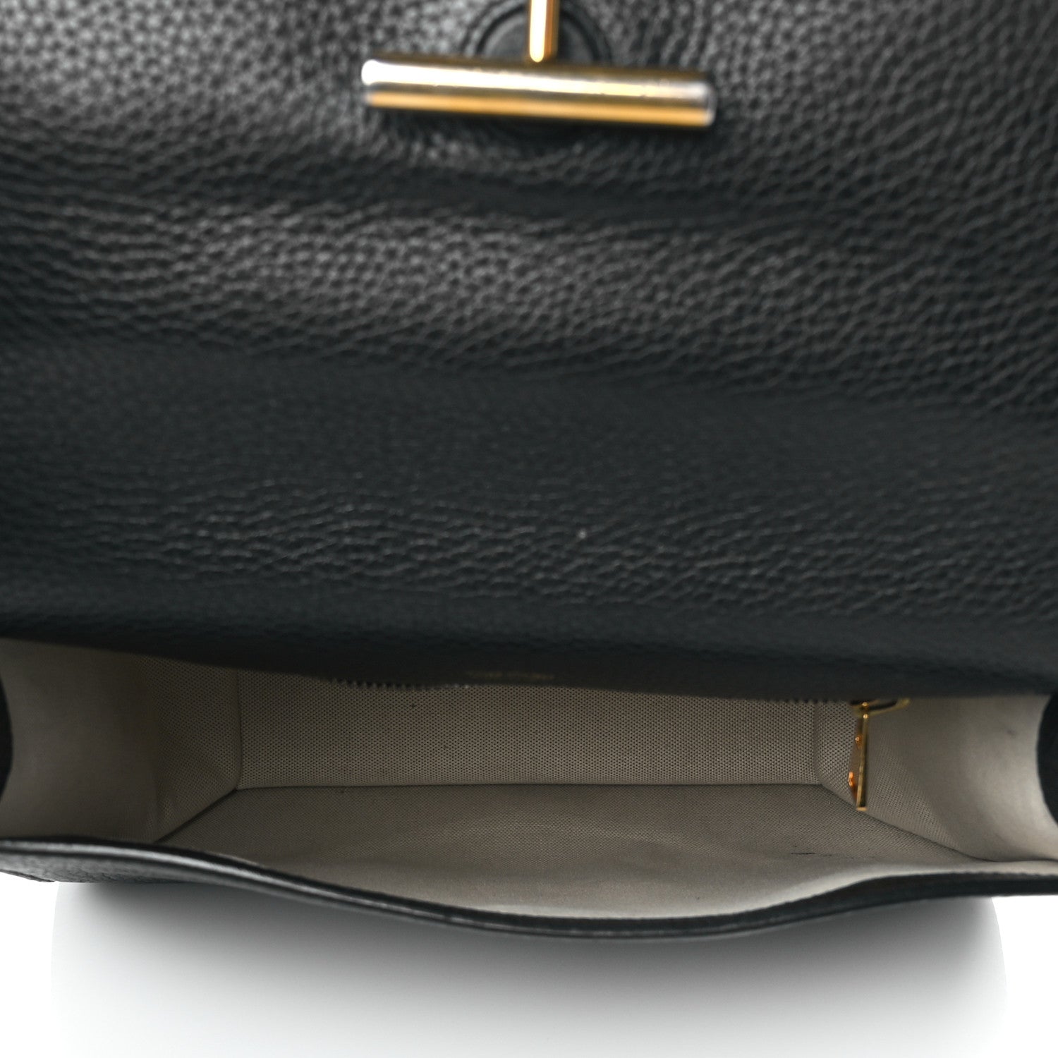 Tom Ford Grained Calfskin Mini T Clasp Tara Crossbody Bag Black 4 of 8