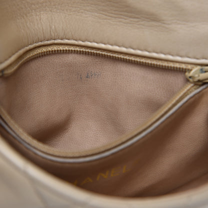 Chanel Lambskin Quilted Flap Waist Belt Bag Beige 10 of 15