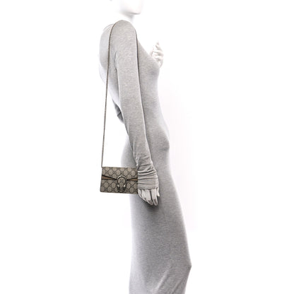 Gucci GG Supreme Monogram Super Mini Dionysus Shoulder Bag Taupe 2 of 9