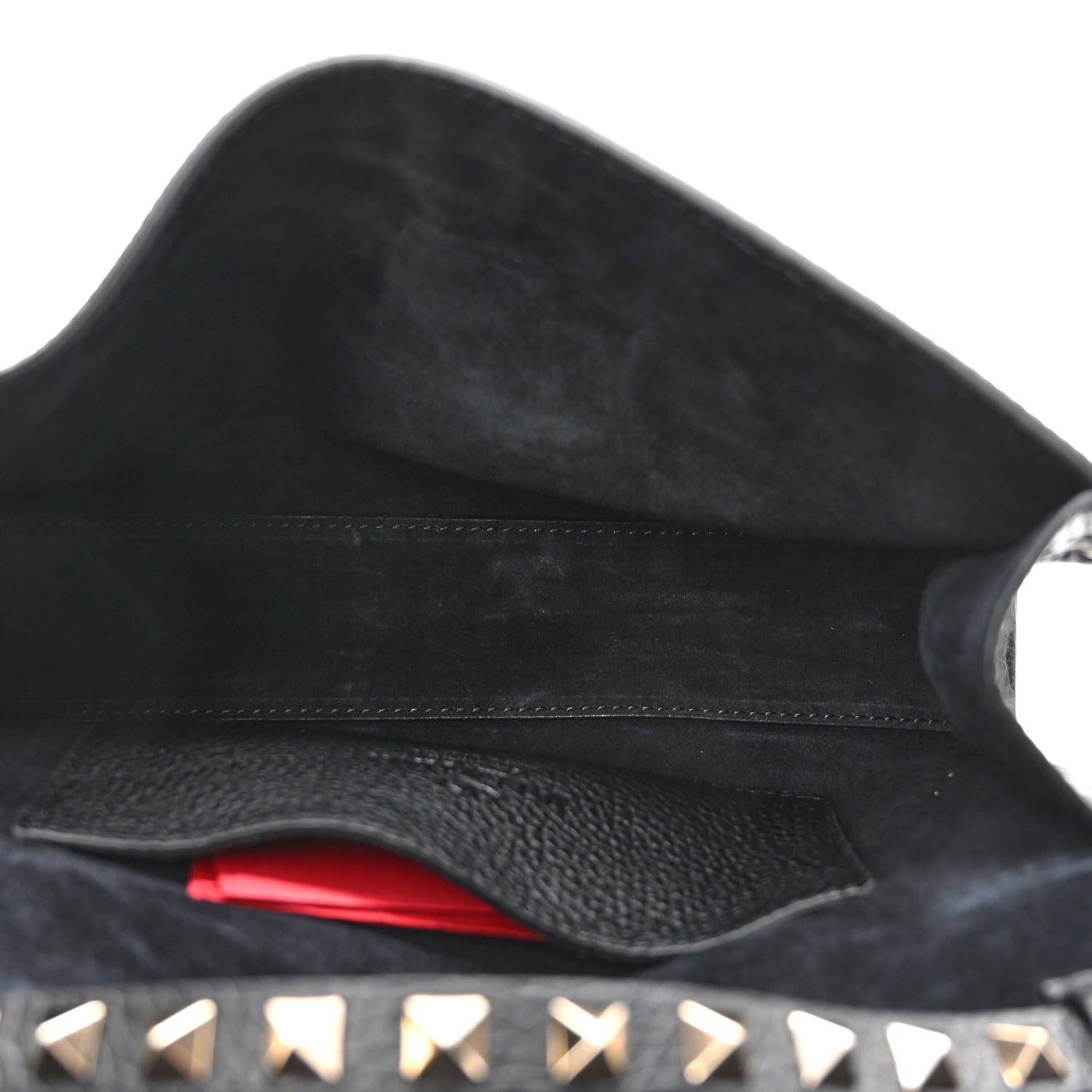 Valentino Garavani Vitello Medium Rockstud Flip Lock Crossbody Bag Black 5 of 9