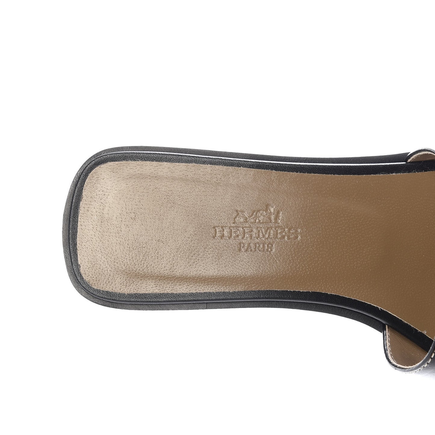 Box Calfskin Oran Sandals 35 Black