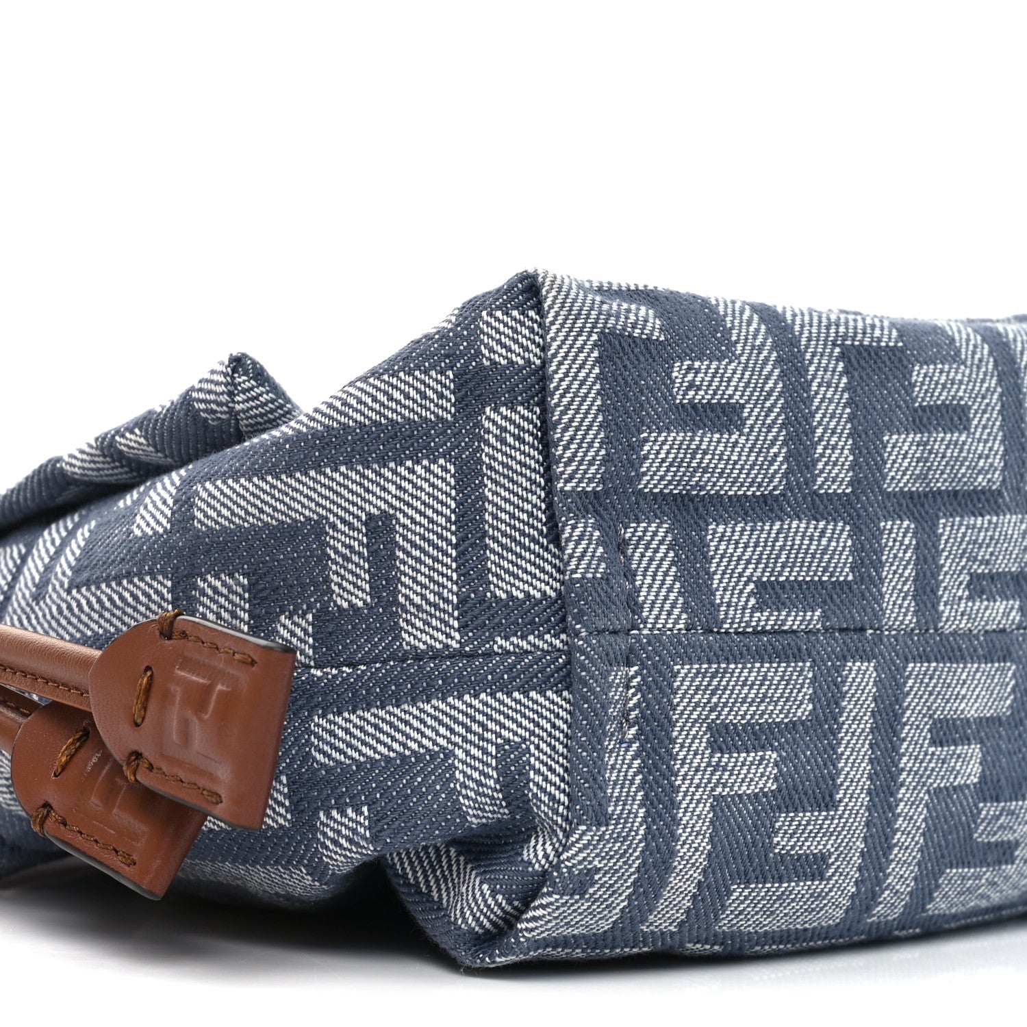 Fendi Denim Small Mamma Baguette Blue 9 of 11