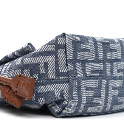 Fendi Denim Small Mamma Baguette Blue 9 of 11