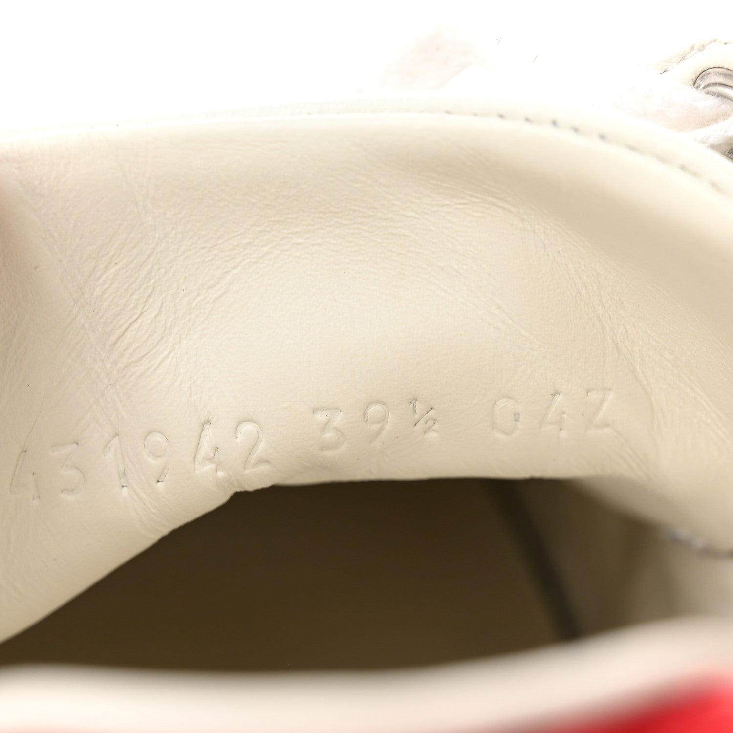 Gucci Calfskin Ayers Bee Embroidered Womens Ace Sneakers 39.5 White Green 8 of 8