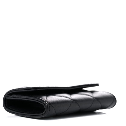 Chanel Lambskin Quilted Small Graffiti Compact Wallet Black 4 of 8