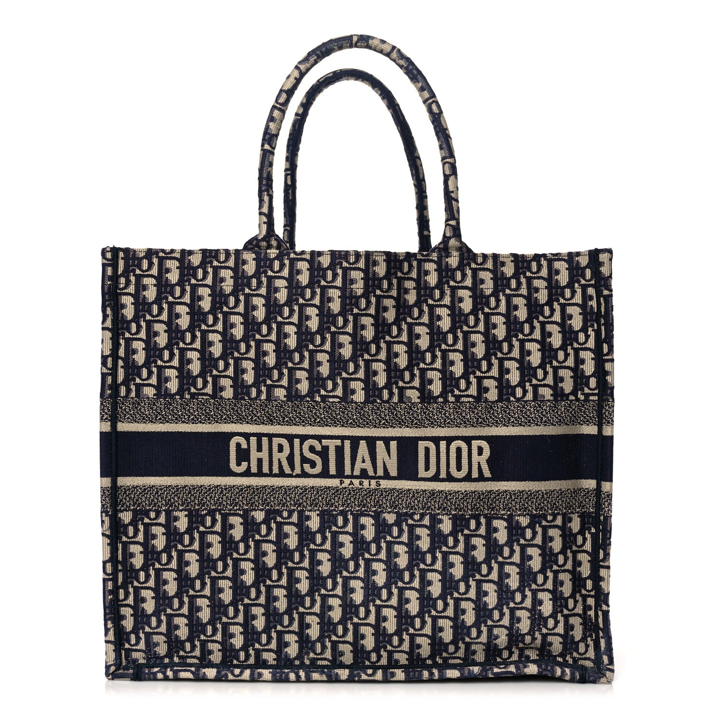 Oblique Large Book Tote Blue Multicolor