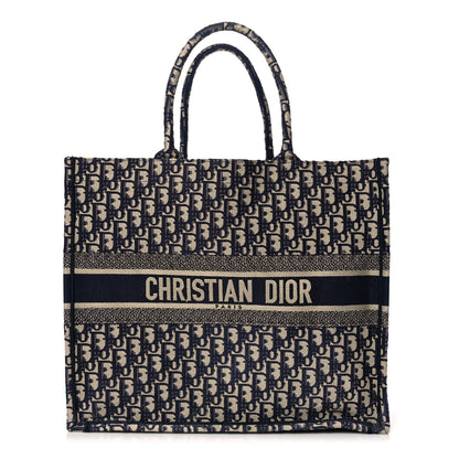 Christian Dior Oblique Large Book Tote Blue Multicolor 1 of 15