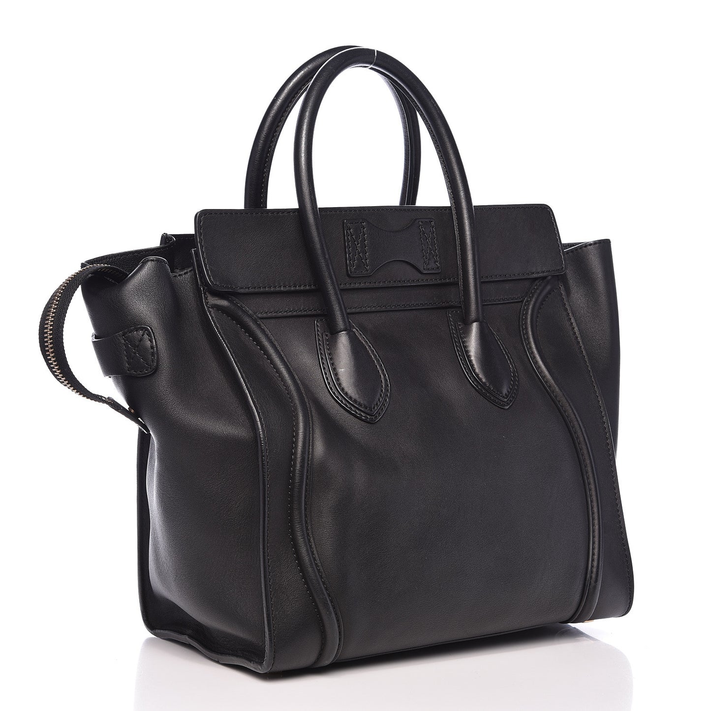 Smooth Calfskin Mini Luggage Black