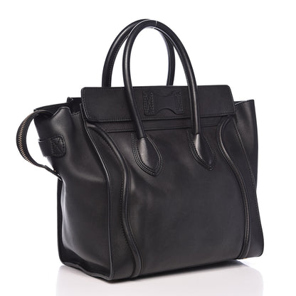 Celine Smooth Calfskin Mini Luggage Black 3 of 17