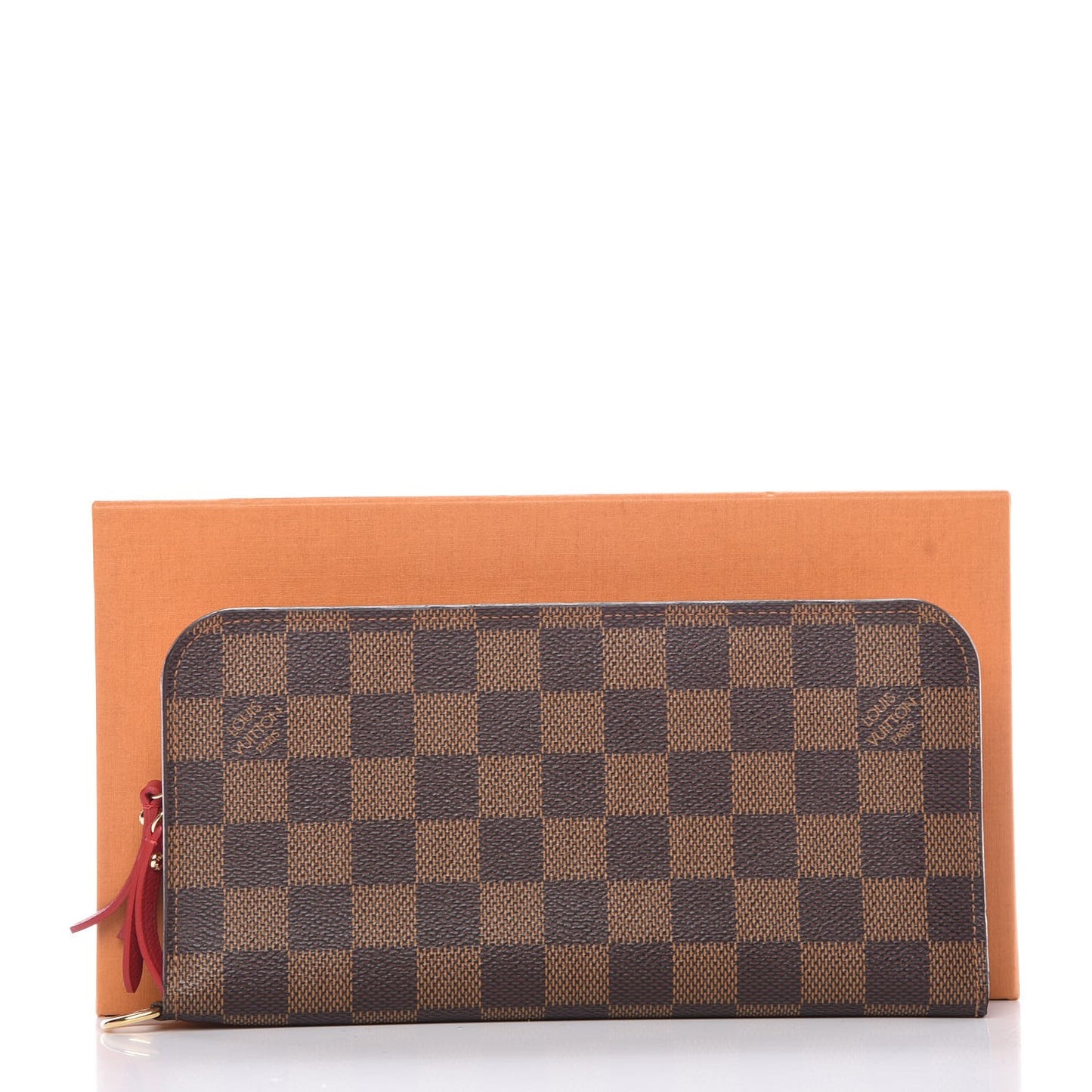 Damier Ebene Insolite Wallet Red