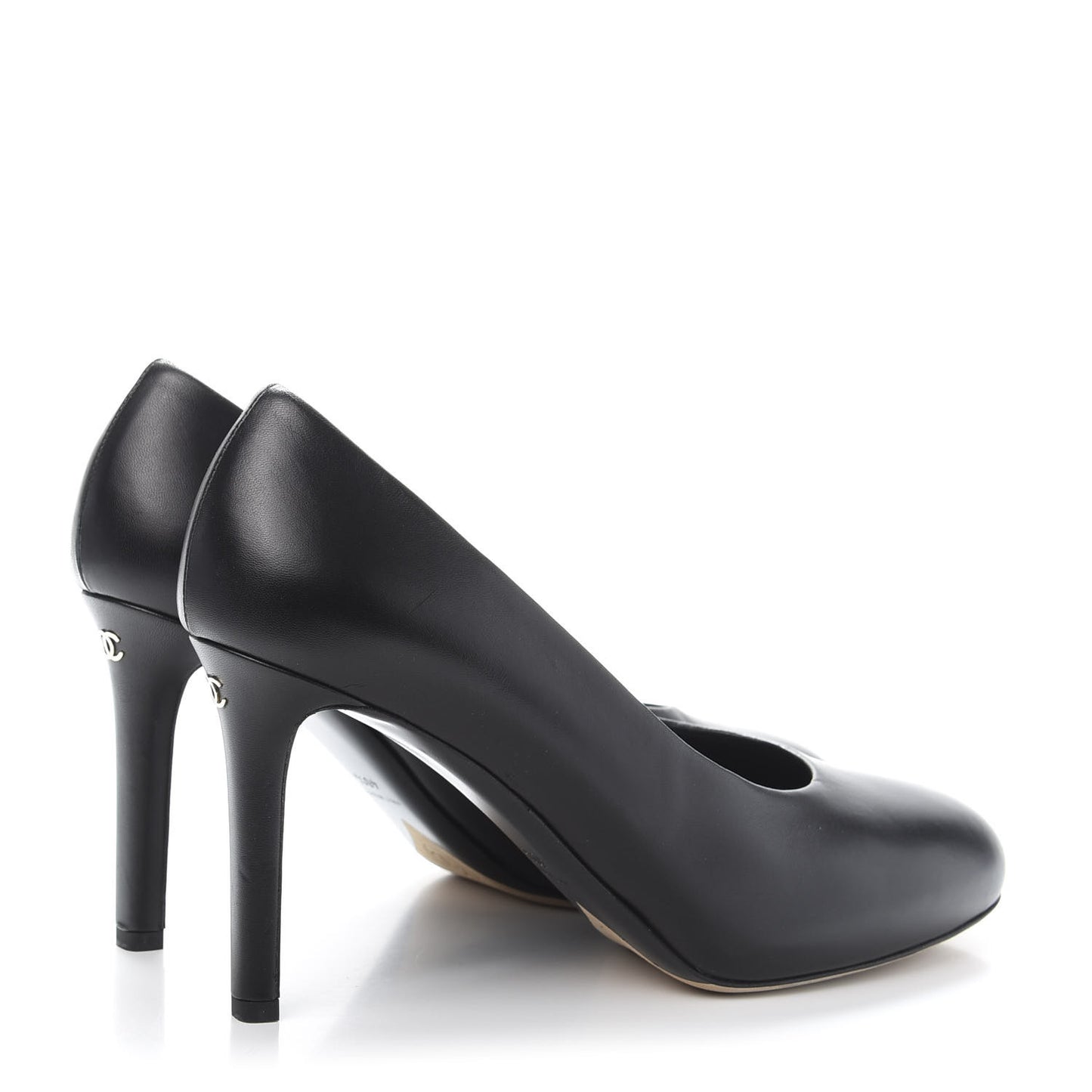 Lambskin CC Pumps 40.5 Black