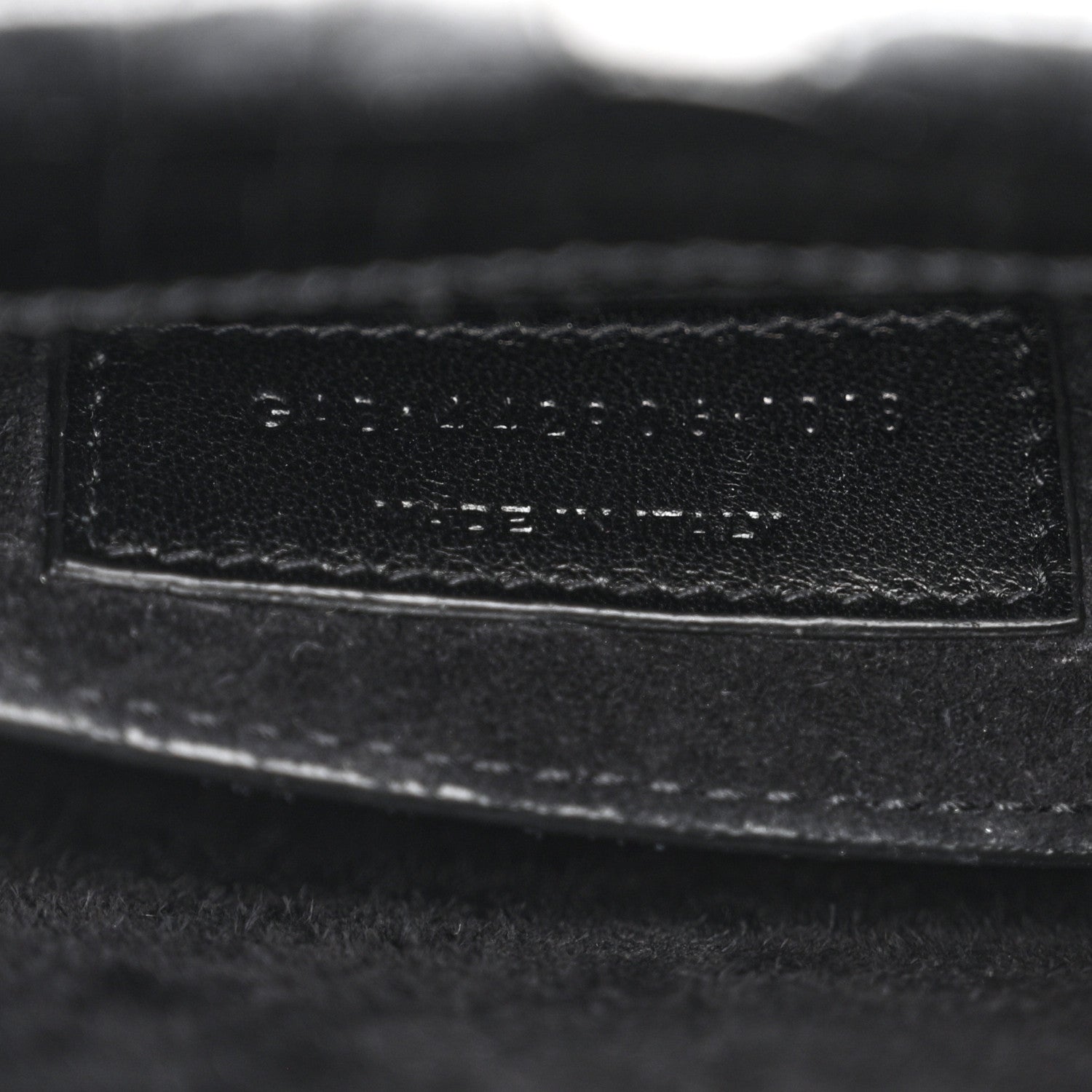 Saint Laurent Calfskin Crocodile Embossed Medium Monogram Sunset Black 7 of 13