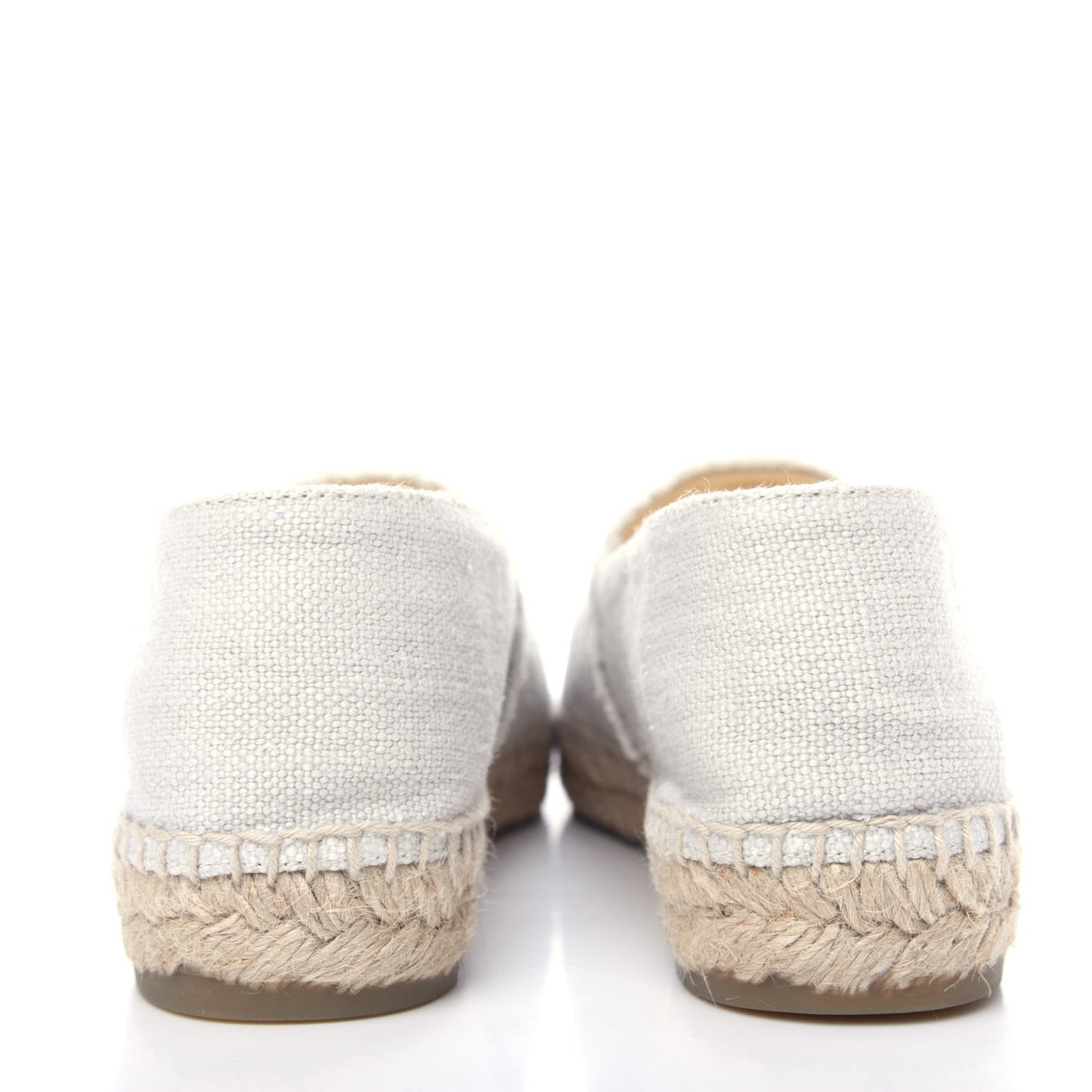 Linen CC Espadrilles 38 Beige Black