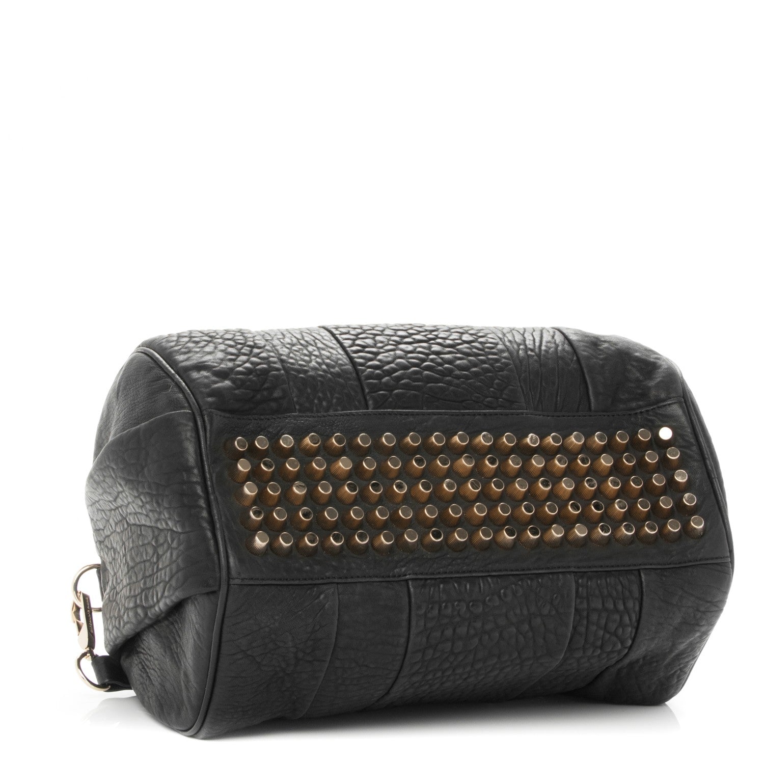 Alexander Wang Pebbled Lambskin Rocco Black Pale Gold Hardware 4 of 7